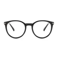 Round Black Eyeglasses
