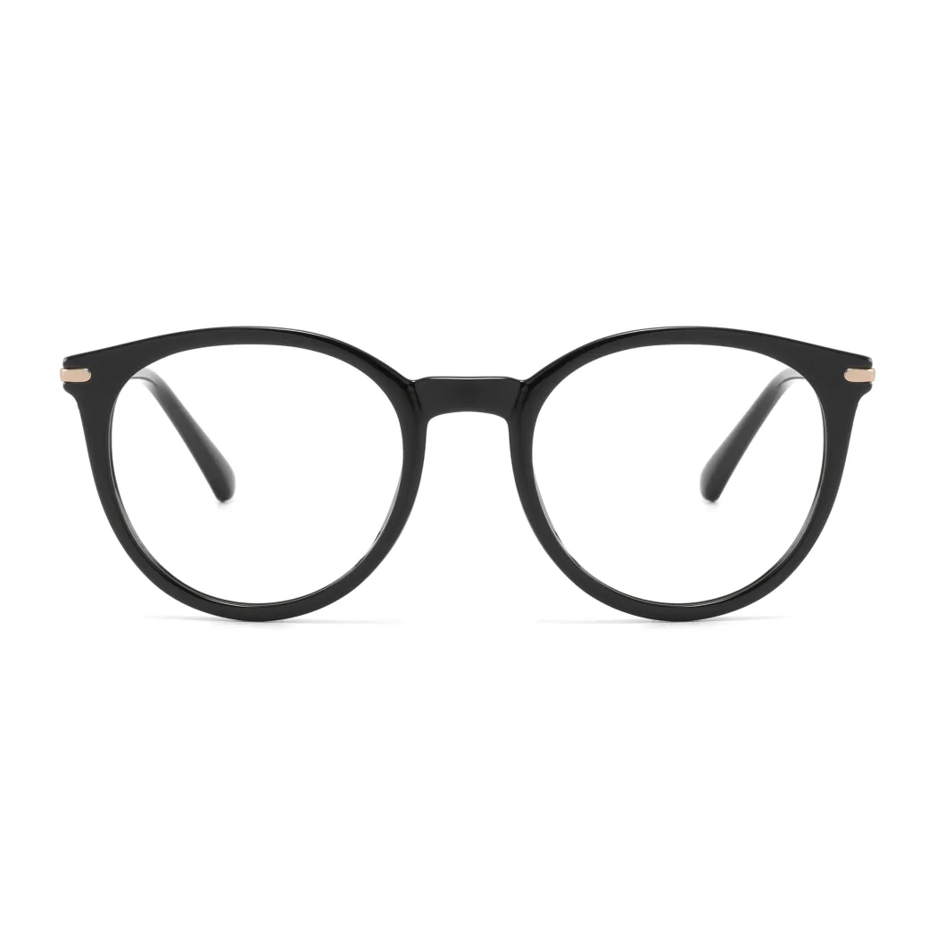Round Black Eyeglasses