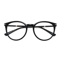Round Black Eyeglasses