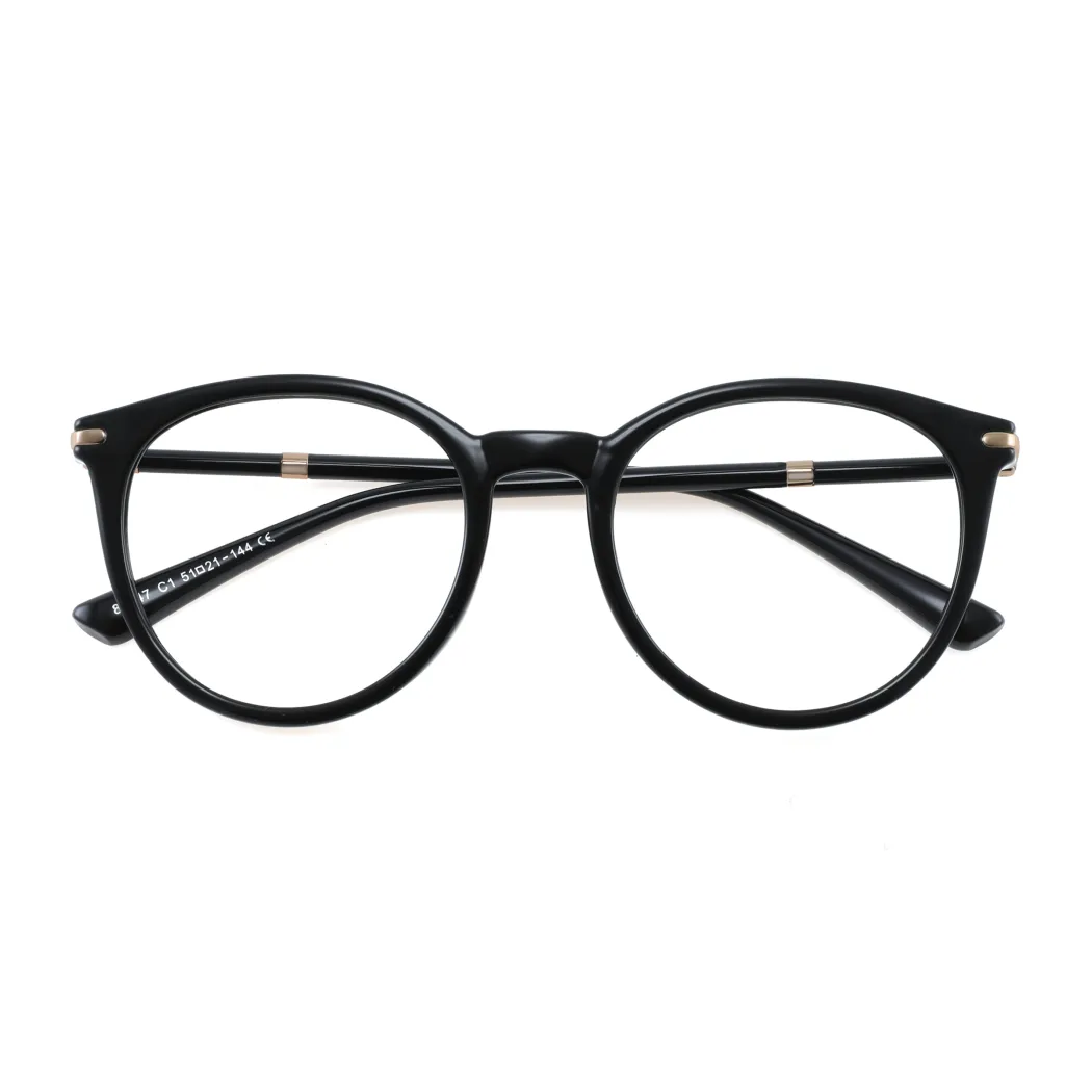 Round Black Eyeglasses