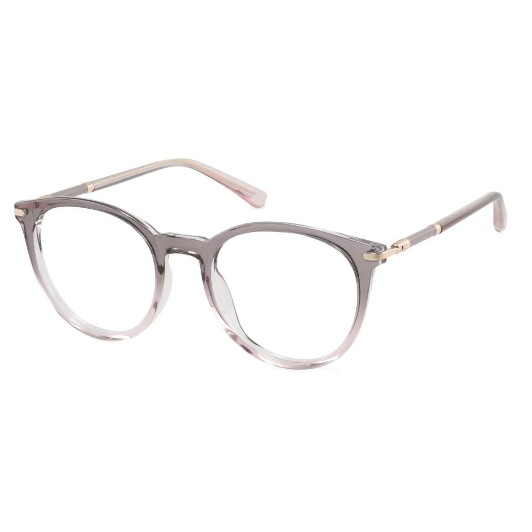 Round Grey Eyeglasses