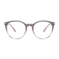 Round Grey Eyeglasses