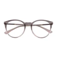 Round Grey Eyeglasses
