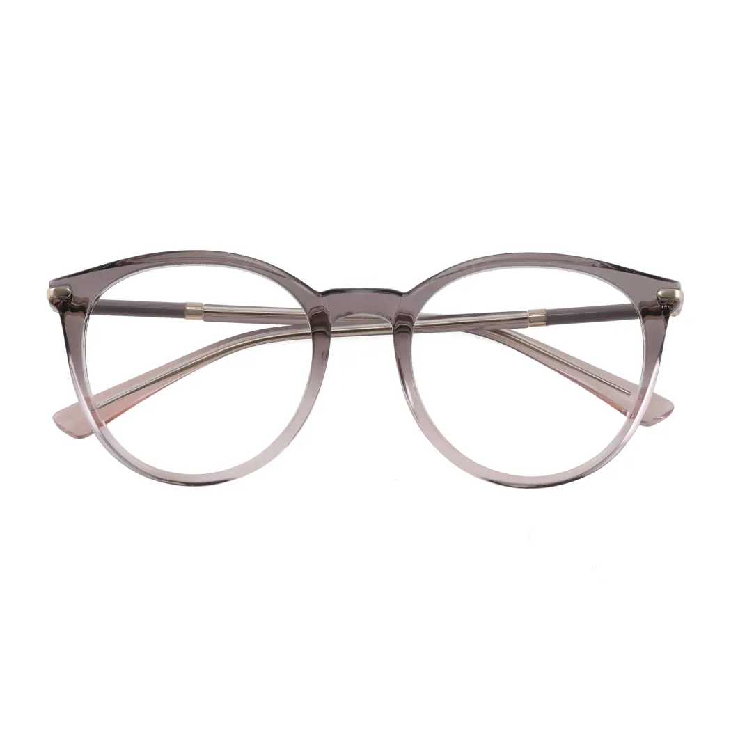 Round Grey Eyeglasses