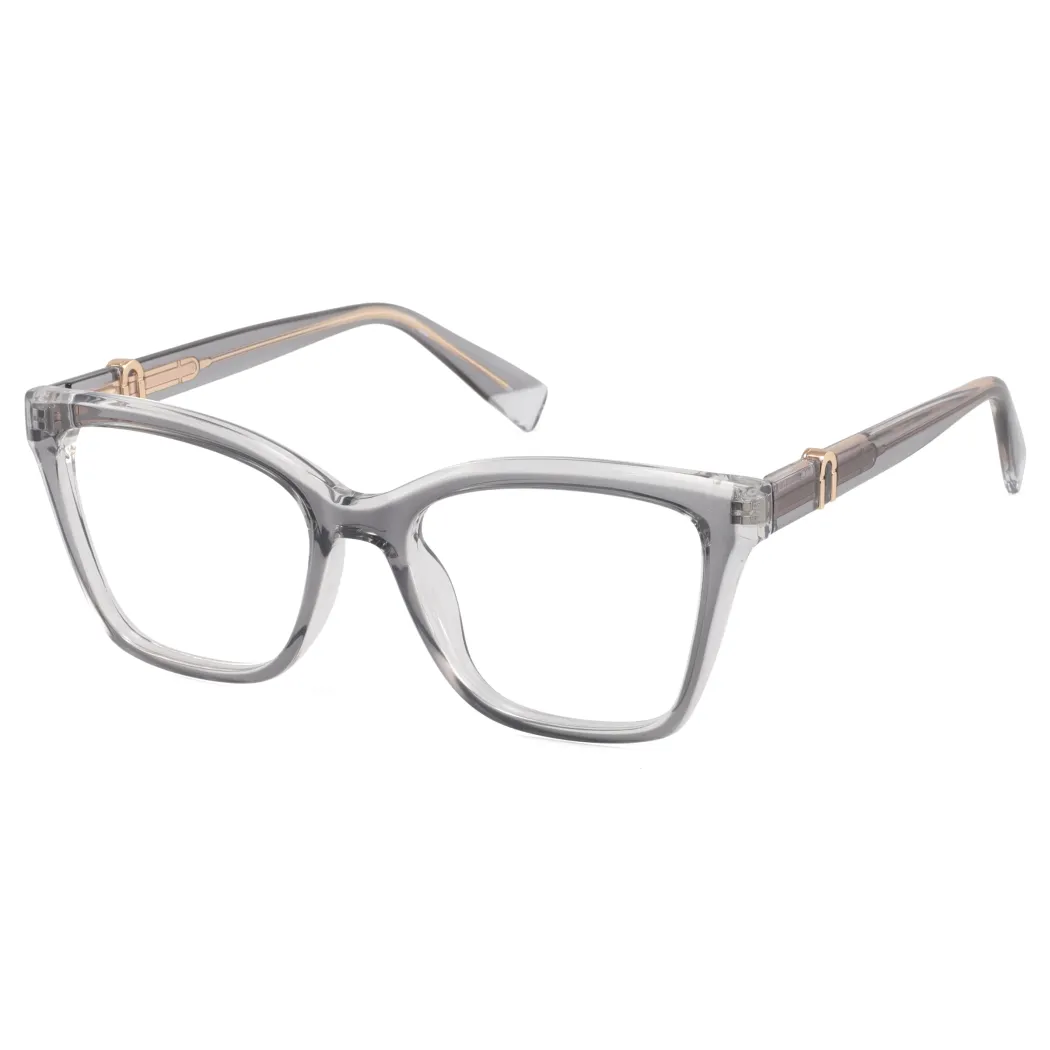 Square Grey Eyeglasses