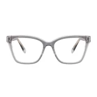 Square Grey Eyeglasses