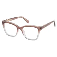 Square Light Brown Eyeglasses