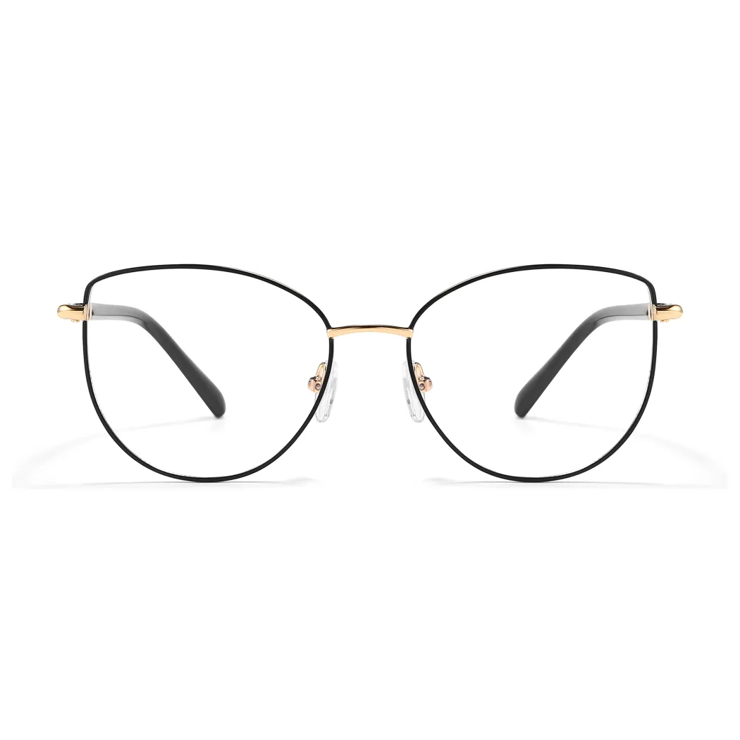 Oval Black Eyeglasses