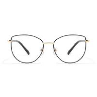 Oval Black Eyeglasses