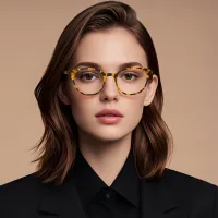 Oval Tortoiseshell Eyeglasses