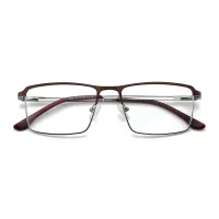 Rectangle Brown Eyeglasses