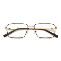Rectangle Brown/Gold Eyeglasses