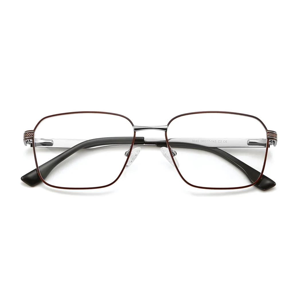 Rectangle Brown Eyeglasses