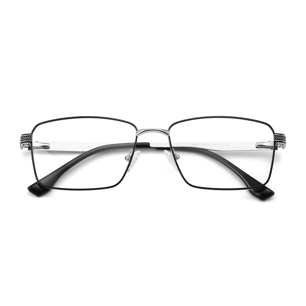 Rectangle Black Silver