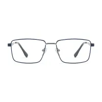 Rectangle Blue Eyeglasses