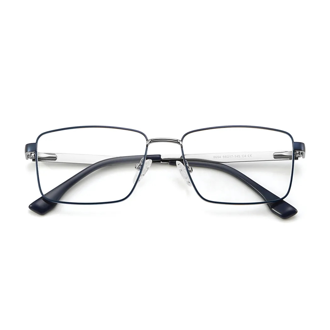 Rectangle Blue Eyeglasses