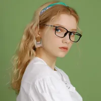 Rectangle Black Eyeglasses