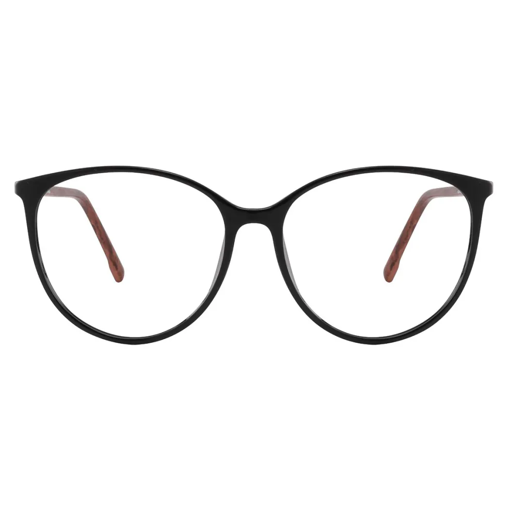 Round Black Eyeglasses