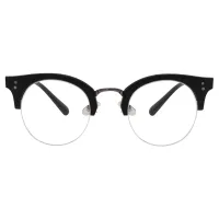 Browline Black Eyeglasses