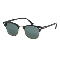 Browline Black Gold Sunglasses