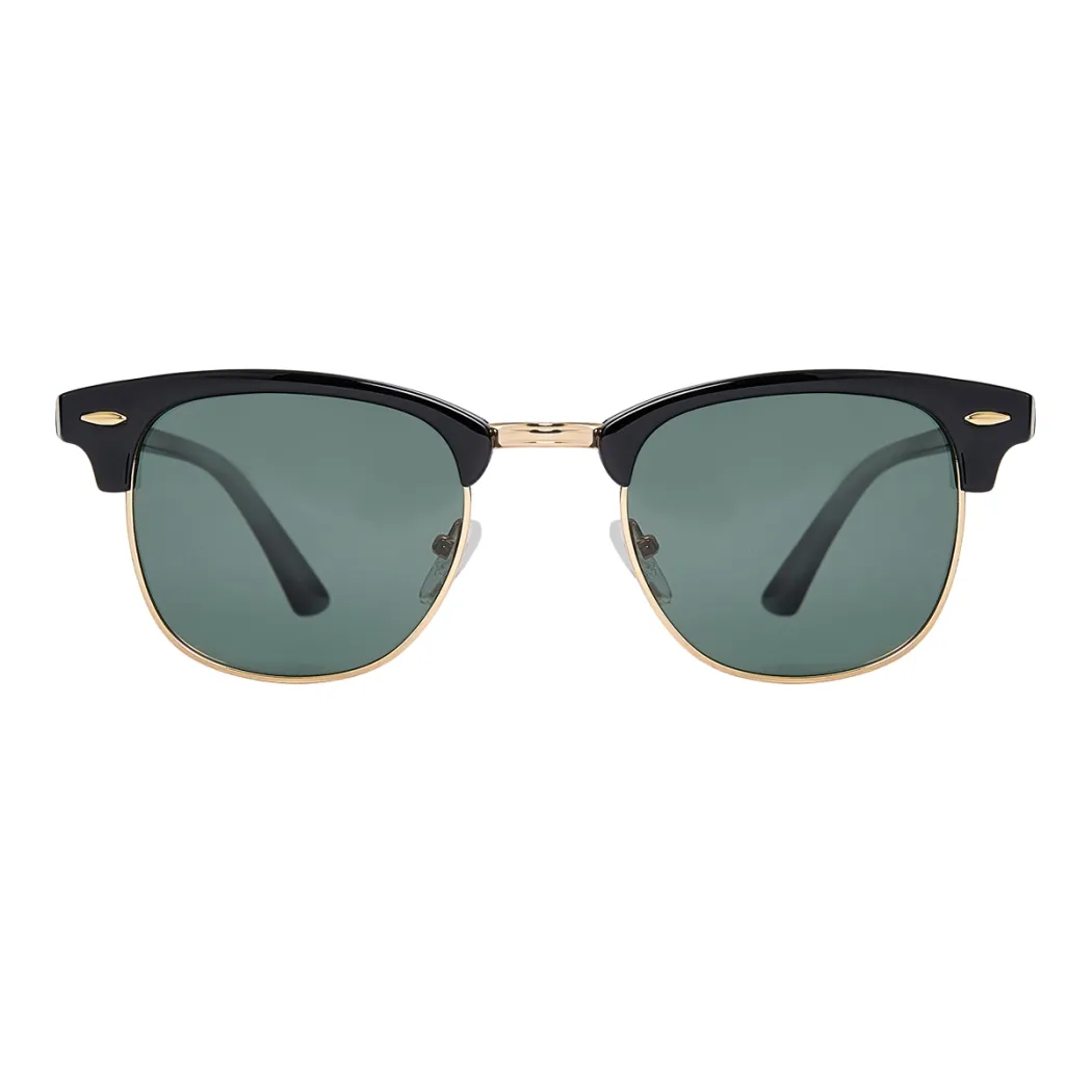 Browline Black Gold Sunglasses