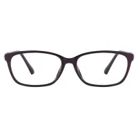 Oval Dark Purple Eyeglasses