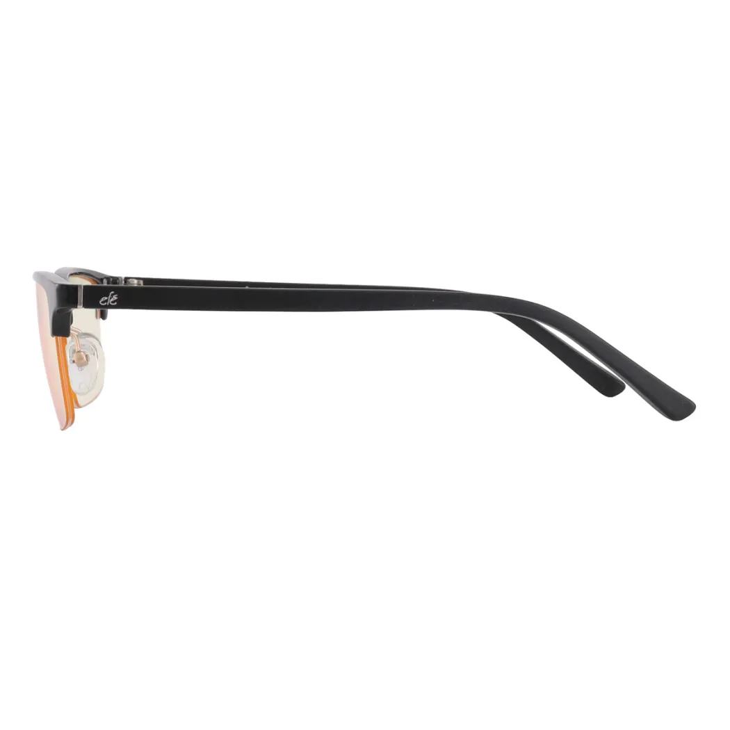 Browline Black Gold Eyeglasses