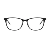 Oval Black Eyeglasses