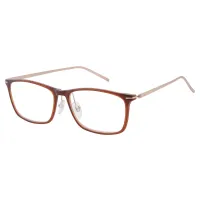 Rectangle Brown Eyeglasses