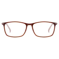 Rectangle Brown Eyeglasses