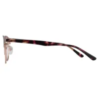 Oval Tortoiseshell Gold Eyeglasses