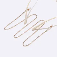 Gold-black eyeglasses chain
