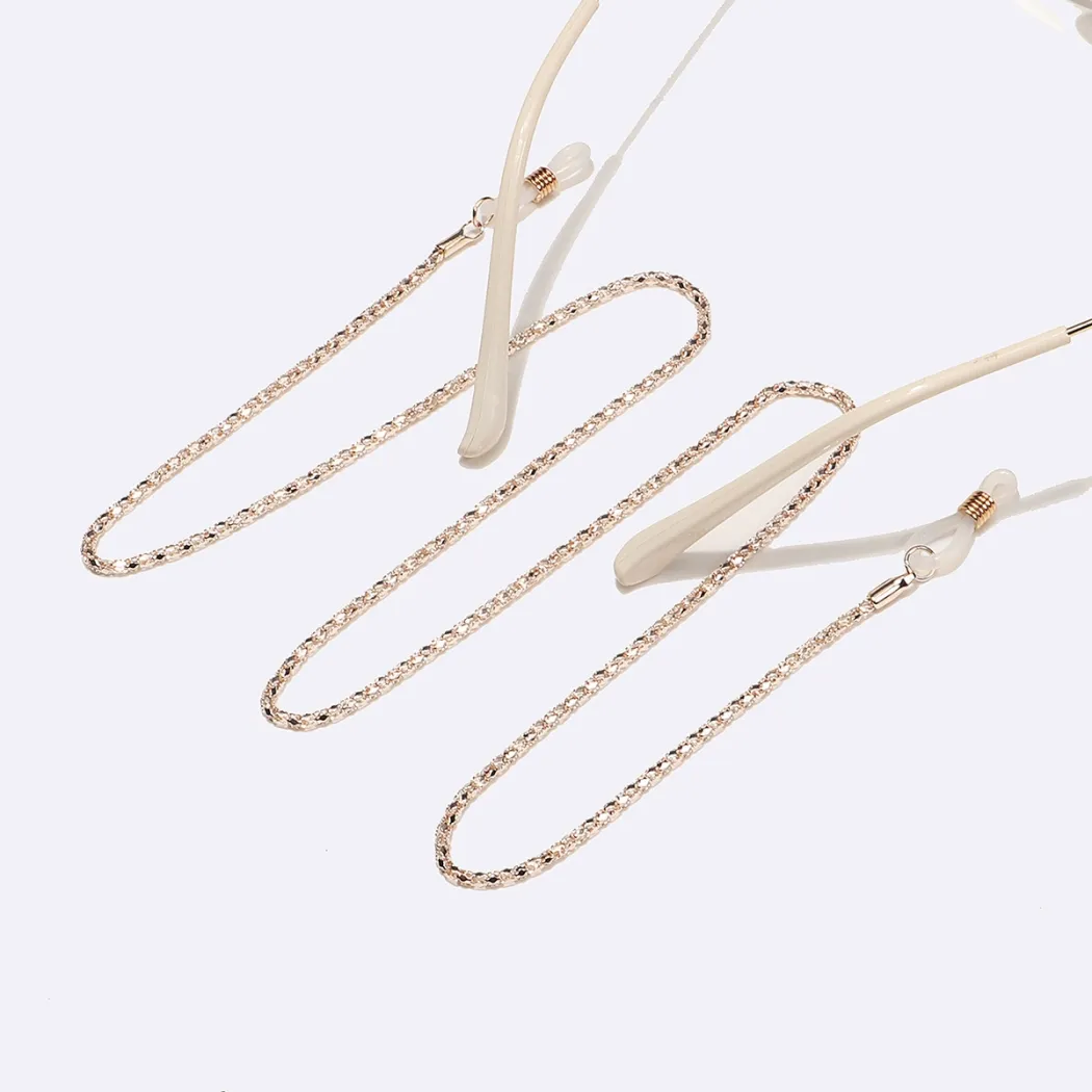 Gold-black eyeglasses chain