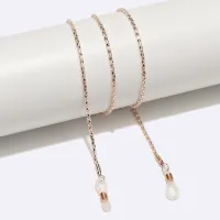 Gold-black eyeglasses chain