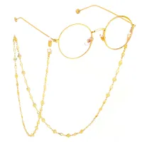 Gold eyeglasses chain