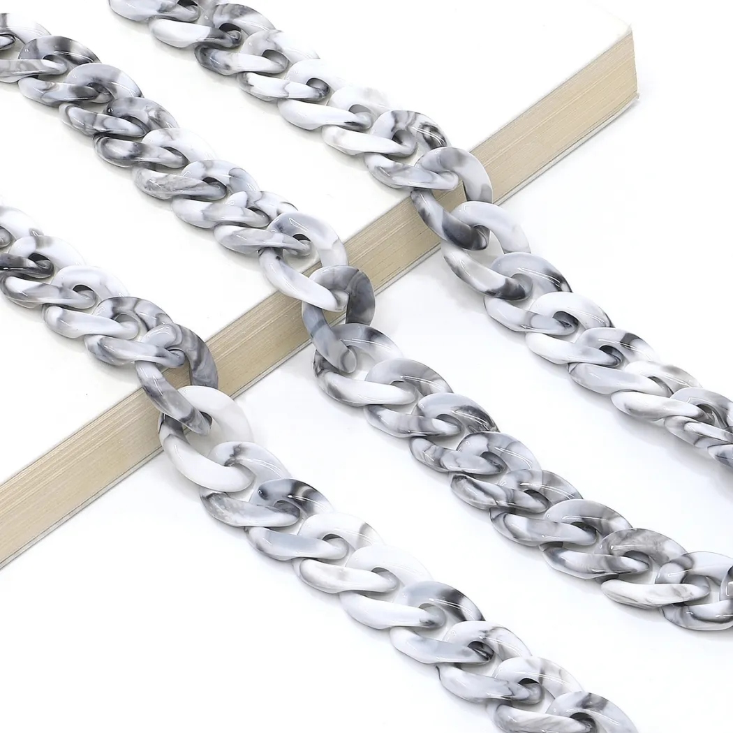 Grey eyeglasses chain