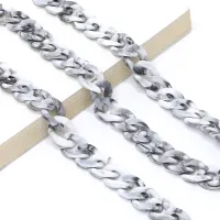 Grey eyeglasses chain