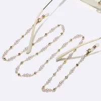 Gold eyeglasses chain