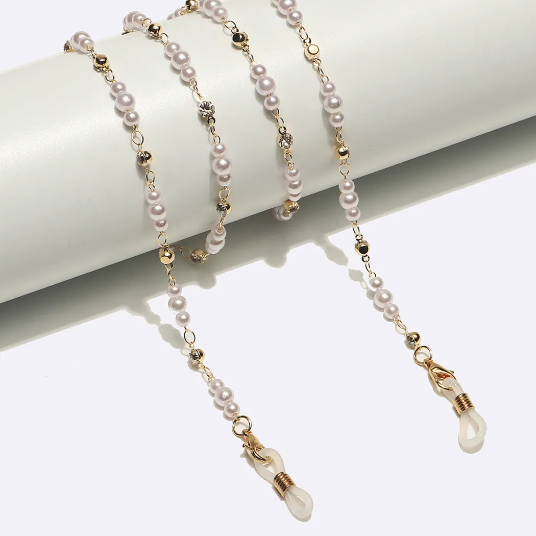 Gold eyeglasses chain