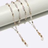Gold eyeglasses chain