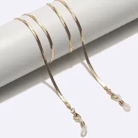Gold eyeglasses chain