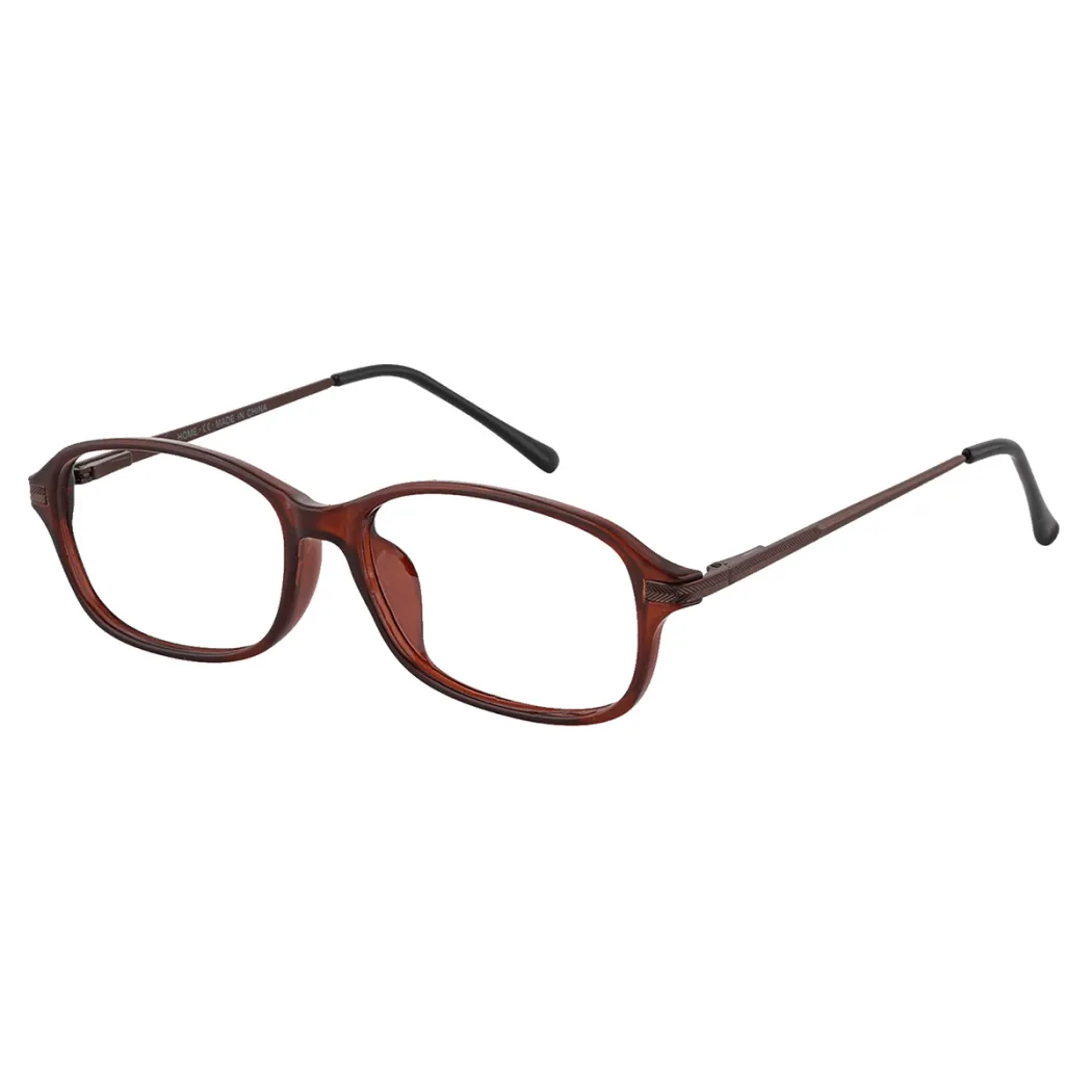 Oval Brown Eyeglasses