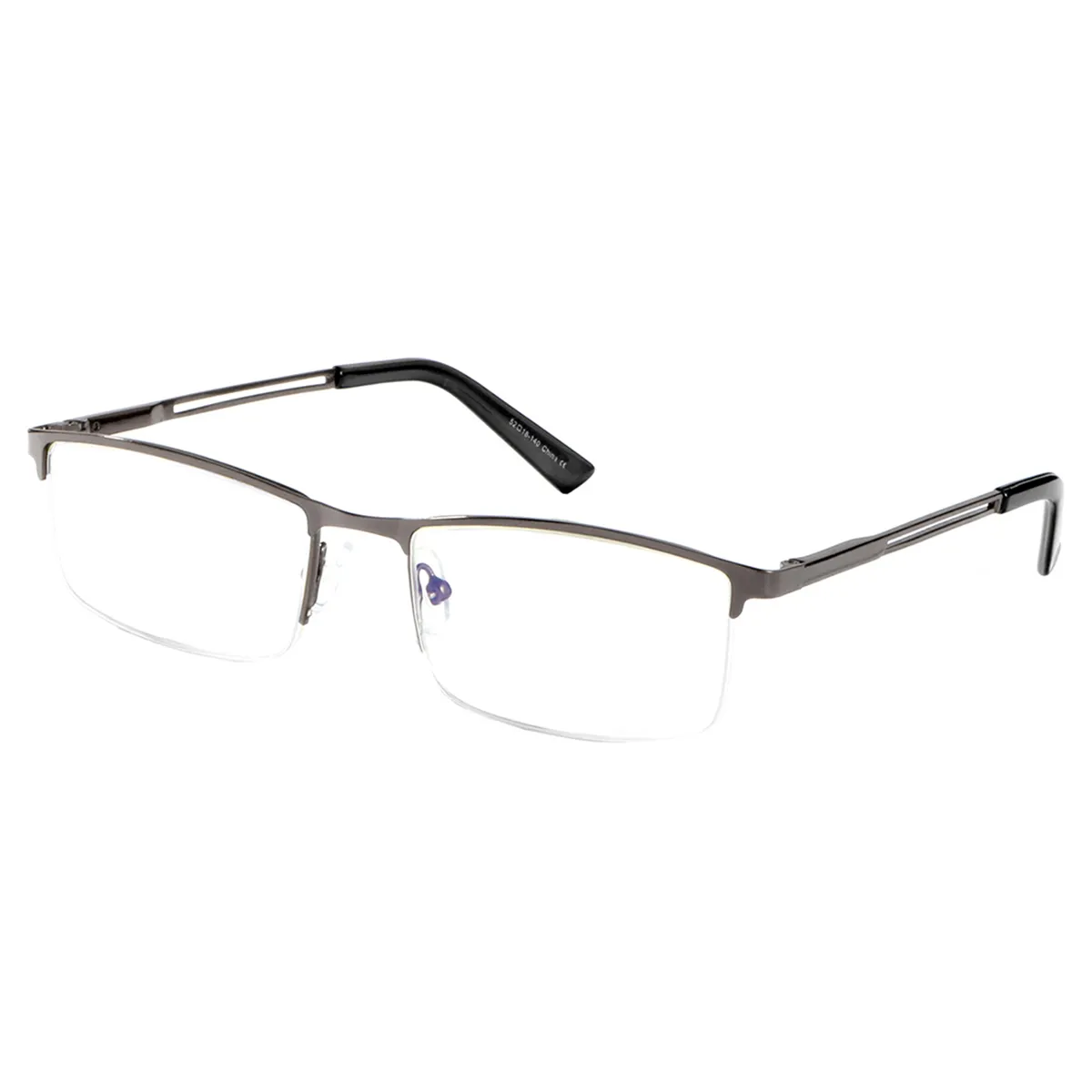 Browline Matte Gray Reading Glasses