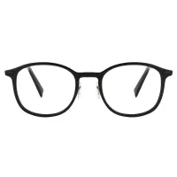 Oval Black/Gray Eyeglasses