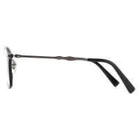 Oval Black/Gray Eyeglasses