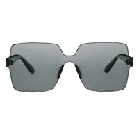 Geometric Transparent Gray Sunglasses
