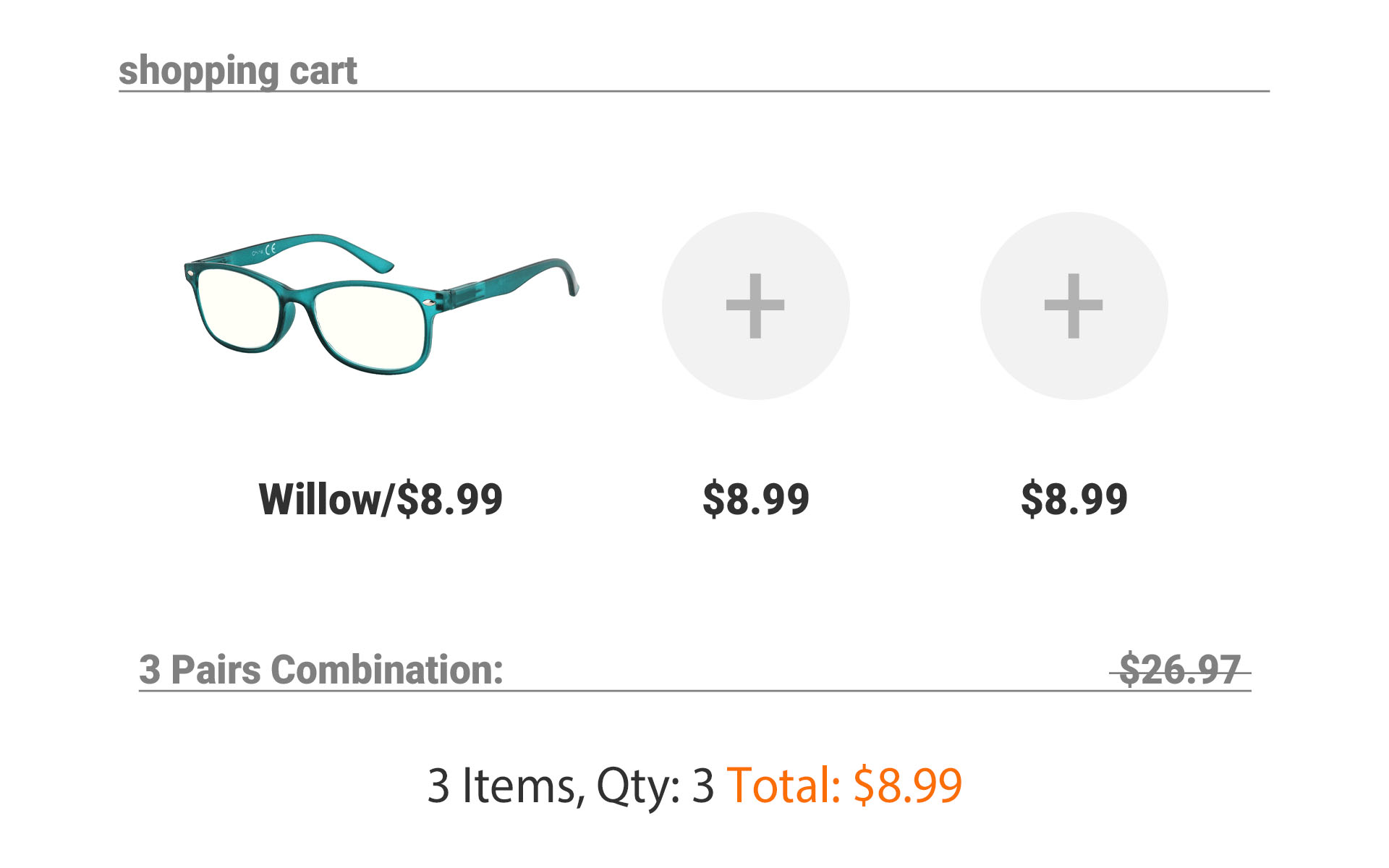  3-pack glasses