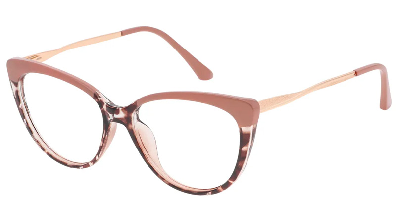 sophisticated gold temple arms glasses