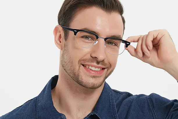 Men's Vintage Browline Glasses Trend in 2025